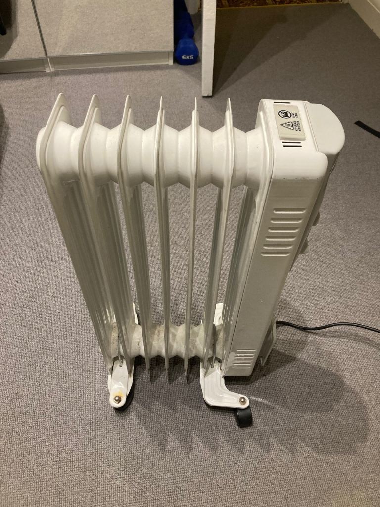 1.5kW radiator oil filled electric heater like new