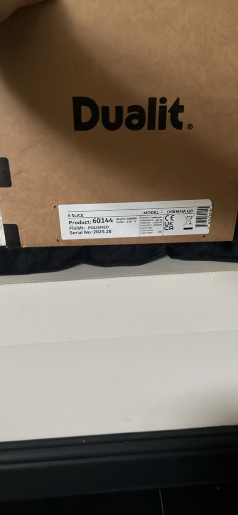 Dualit toaster 6 slice brand new 