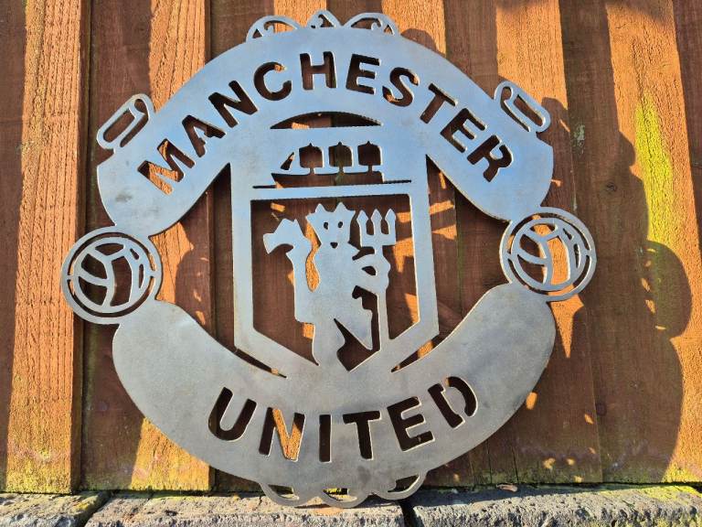 Manchester United Football Club Big Metal Wall Art Sign