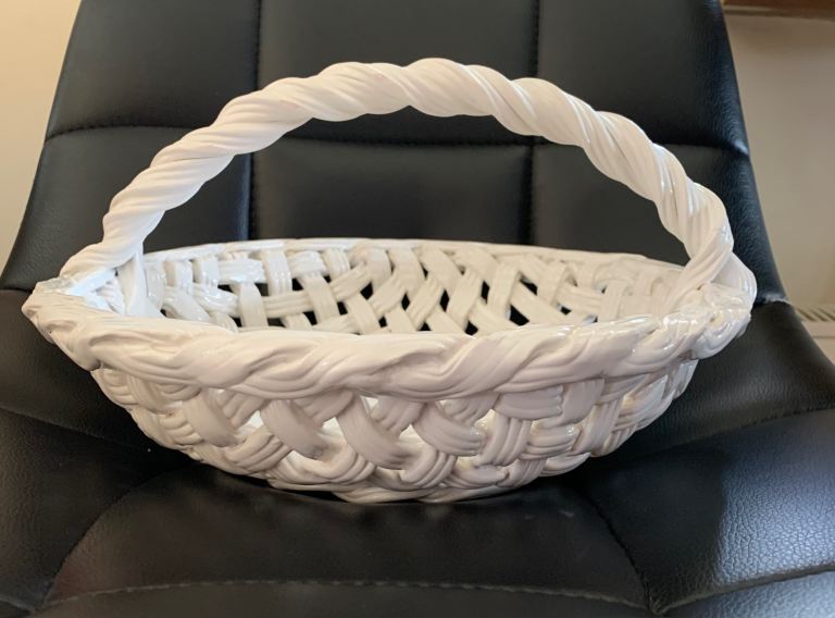 Woven Italian woven lattice bowl
