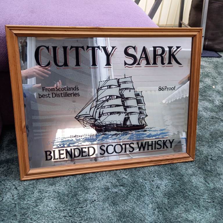 Cutty Sark Blended Scots Whisky pub mirror