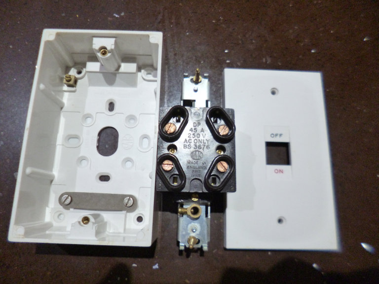 MK  45 Amp Double Pole 250 Volt Switch 