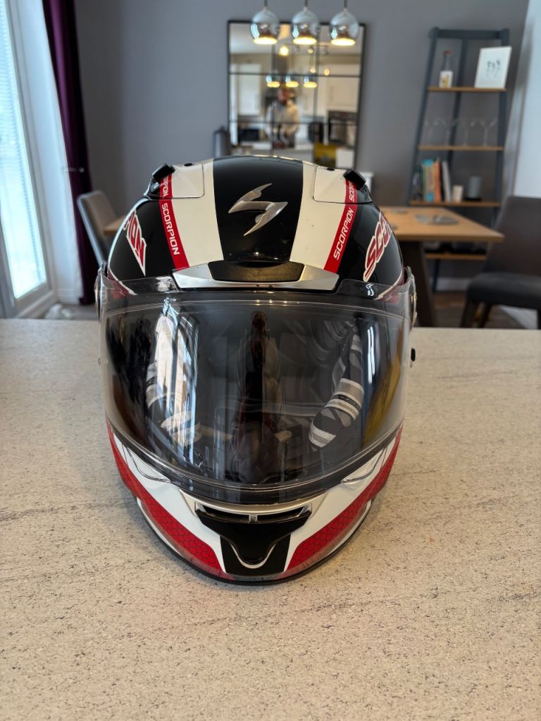 Scorpion EXO helmet Red, size Large