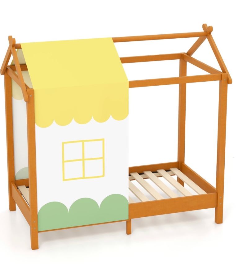 Kids single house bed frame