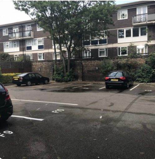 Very secure parking space 3 mins walk from Bow Road tube station