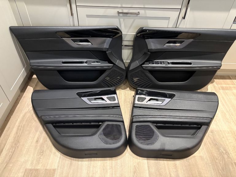 Jaguar XF X260 R Sport Door Cards and Arm Rest. Black Leather. 