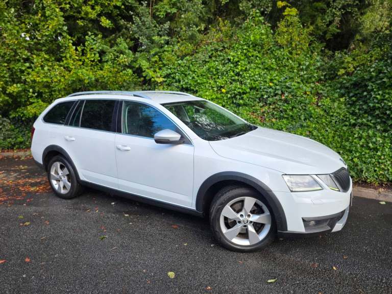 2018 SKODA OCTAVIA 2.0 TDI SCOUT DSG 4WD EURO6 ESTATE WHITE DIESEL EX POLICE