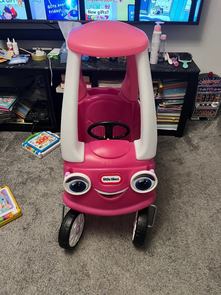 Little Tikes Pink Cozy Coupe Ride-On Car – Good Condition