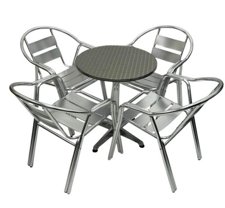 Table set with 4 chairs can deliver 