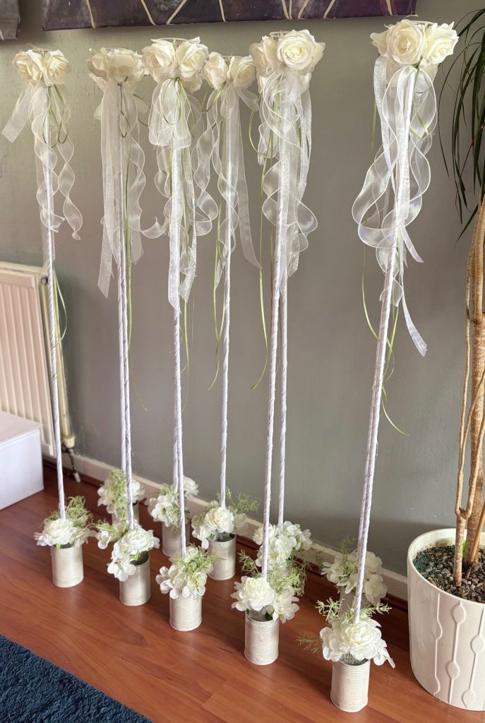 10 Wedding Balloon Stands - 125cm tall