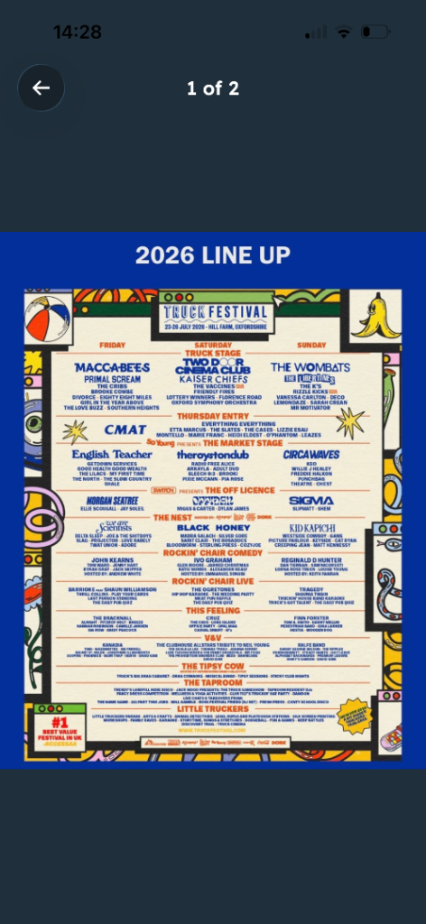 Truck Festival 2026 Weekend Camping Ticket 