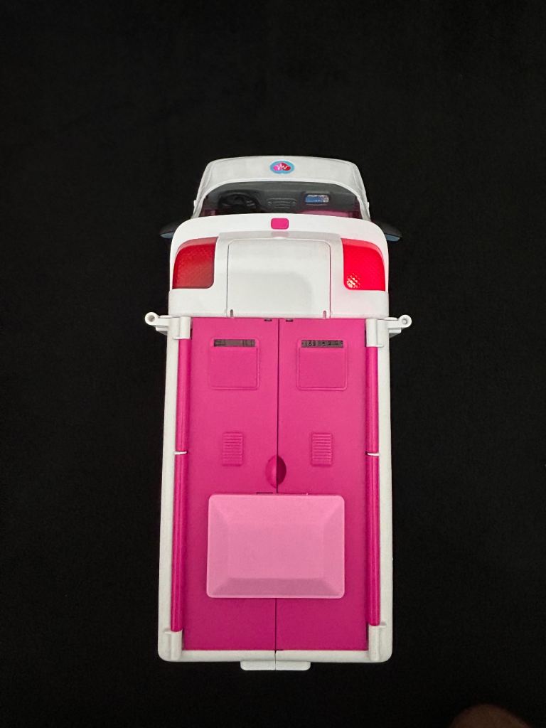 Barbie Ambulance and Hospital Playset, Emergency Vehicle with Lights and Sounds Transforms into Care