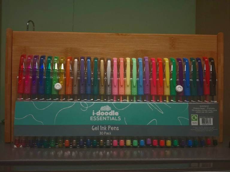 New i-Doodle Essentials 30 Pack Multicoloured Gel Ink Pens