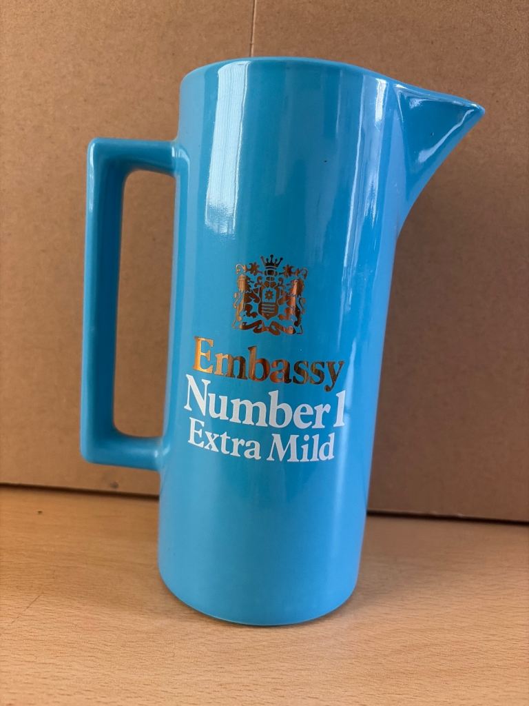Embassy number one extra mild jug crown Devon