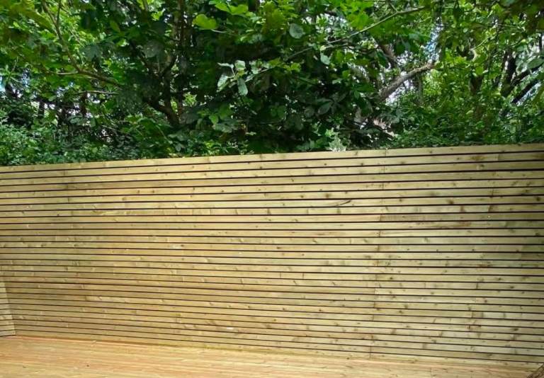 Slatted Wooden Garden Fence screens  – Unused Condition