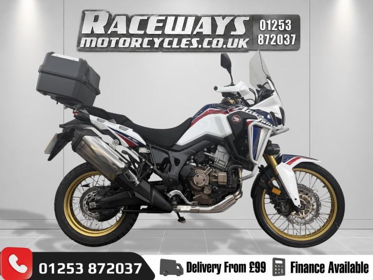 HONDA AFRICA TWIN DCT 2017 17 REG, 14,462 MILES WHITE USED MOTORCYCLE 999CC