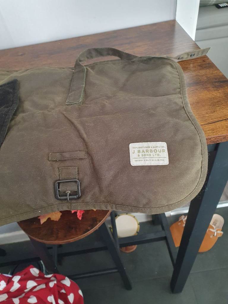 Barbour small wax dog coat 