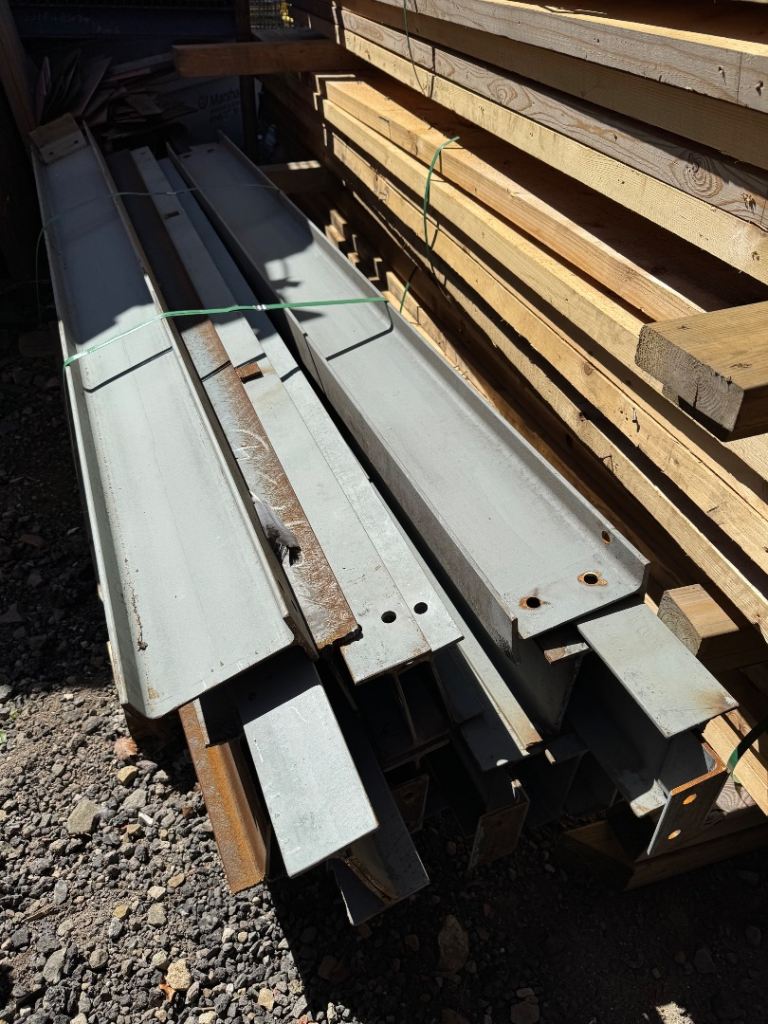 Reclaimed RSJ universal steel beams 8x4 
