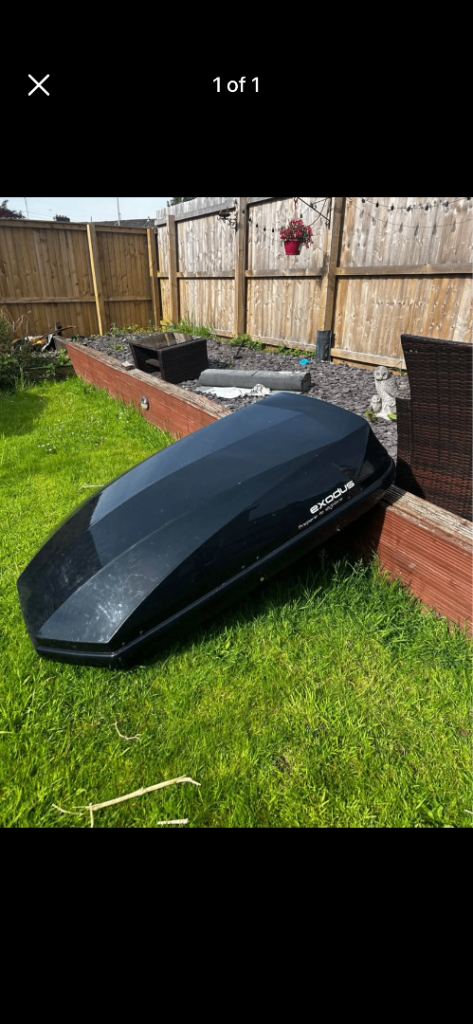 470l halford roof top box 