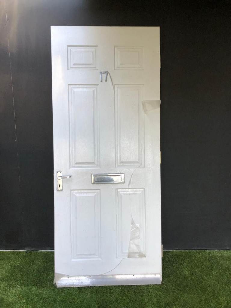 Reclaimed Semi-Solid Wood Composite Veneered Style Front Door 