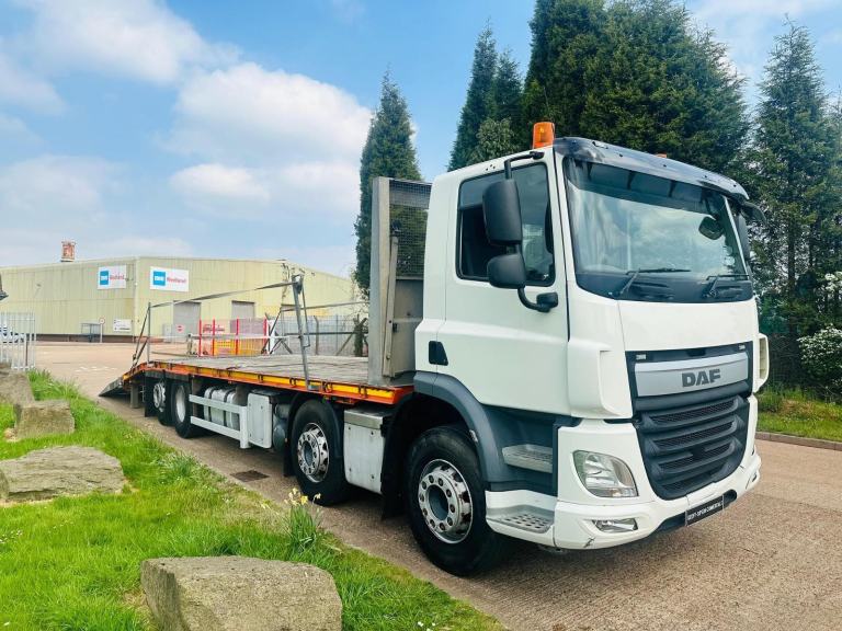 2017 (67) DAF CF 400 8X2 REAR LIFT STEER CHEESEWEDGE BEAVERTAIL, WINCH