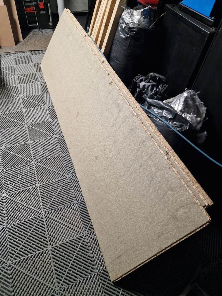 3 x tounge and groove chipboard sheets 