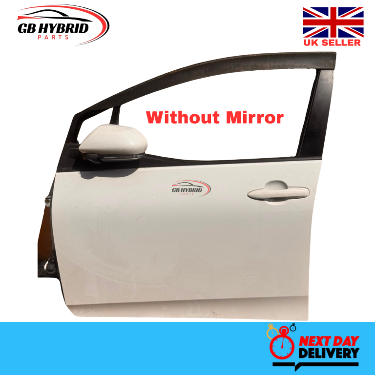 Toyota Prius 2016-2022 Front Left Passenger side Door White