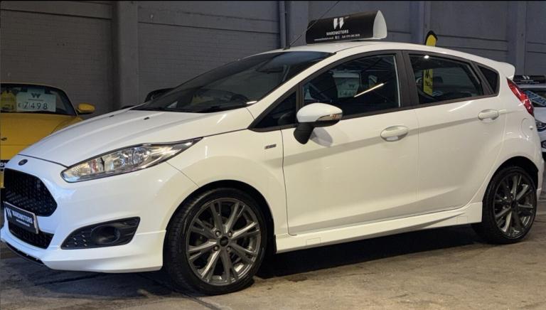 FORD FIESTA 1.0 T EcoBoost ST-Line White 5dr SATNAV+BELTDONE+DAB 2017