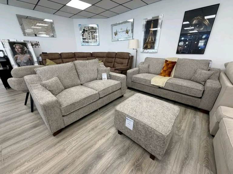 Dylan Corner & 2+3 Seater Sofa | Trusted by Landlords & Letting Agents | Brand New