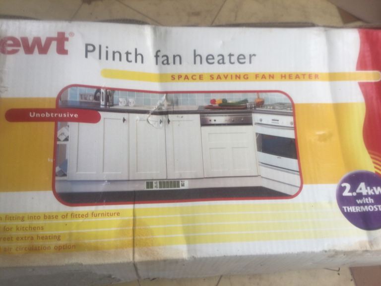 Plinth Fan Heater new condition 