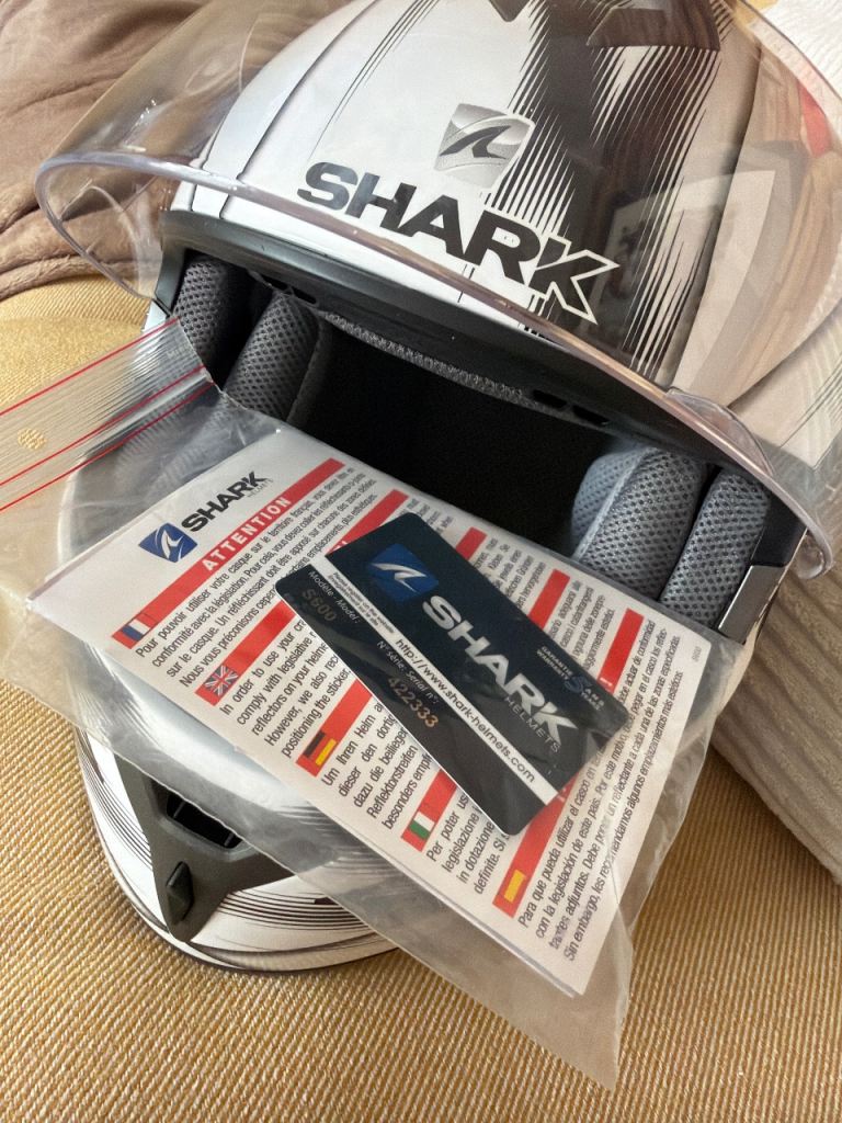 Brand new shark helmet never used size medium 