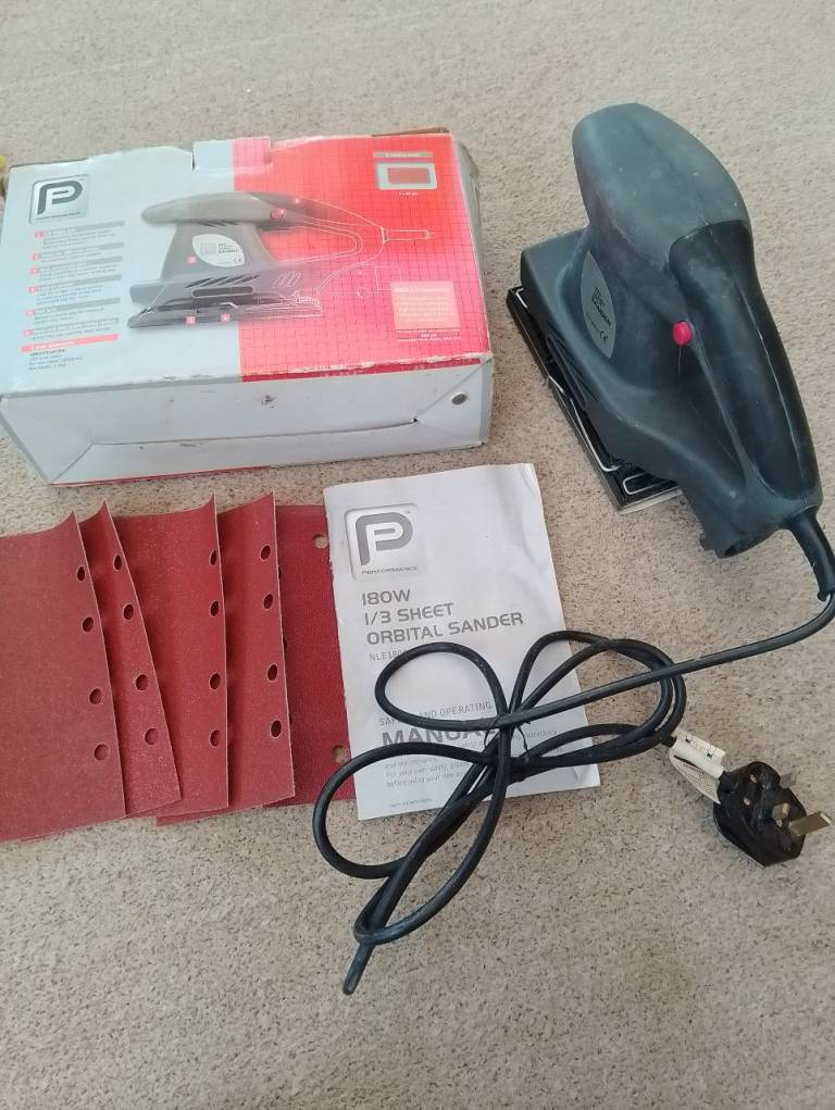 Performance 180Watt Orbital Sander,collect Belper DE56