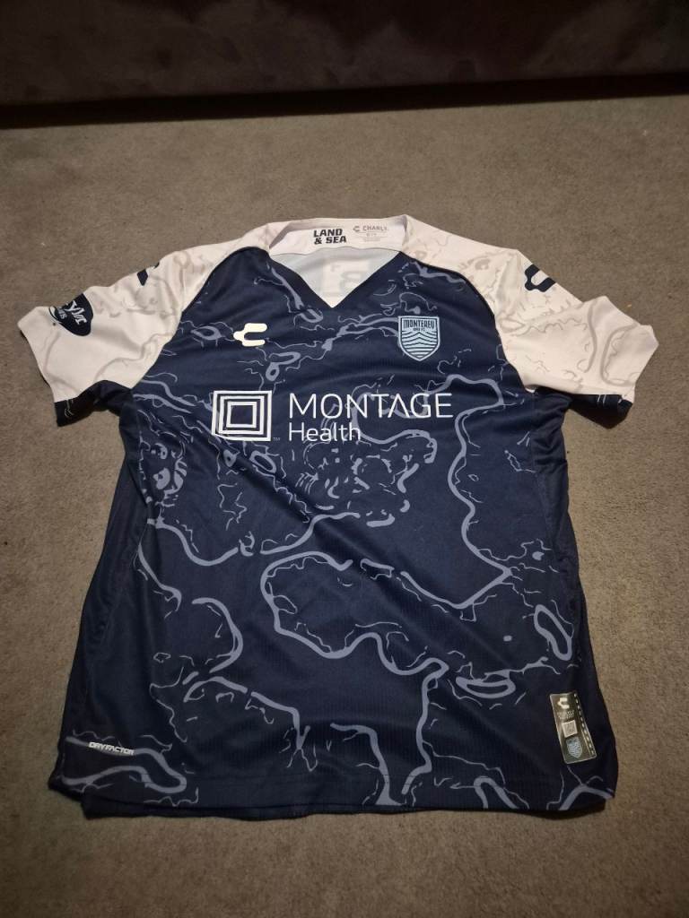 Men's Football Shirt - Blue/White, Good Condition