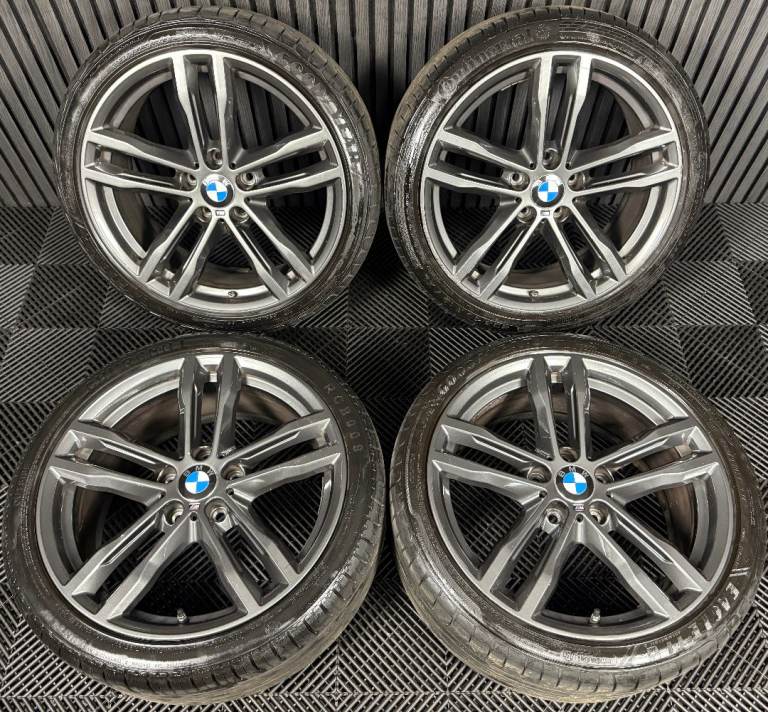 image for 19" GENUINE BMW 3 SERIES 704 GREY M SPORT F30 F31 F32 E90 E92 ALLOY WHEELS TYRES ALLOYS