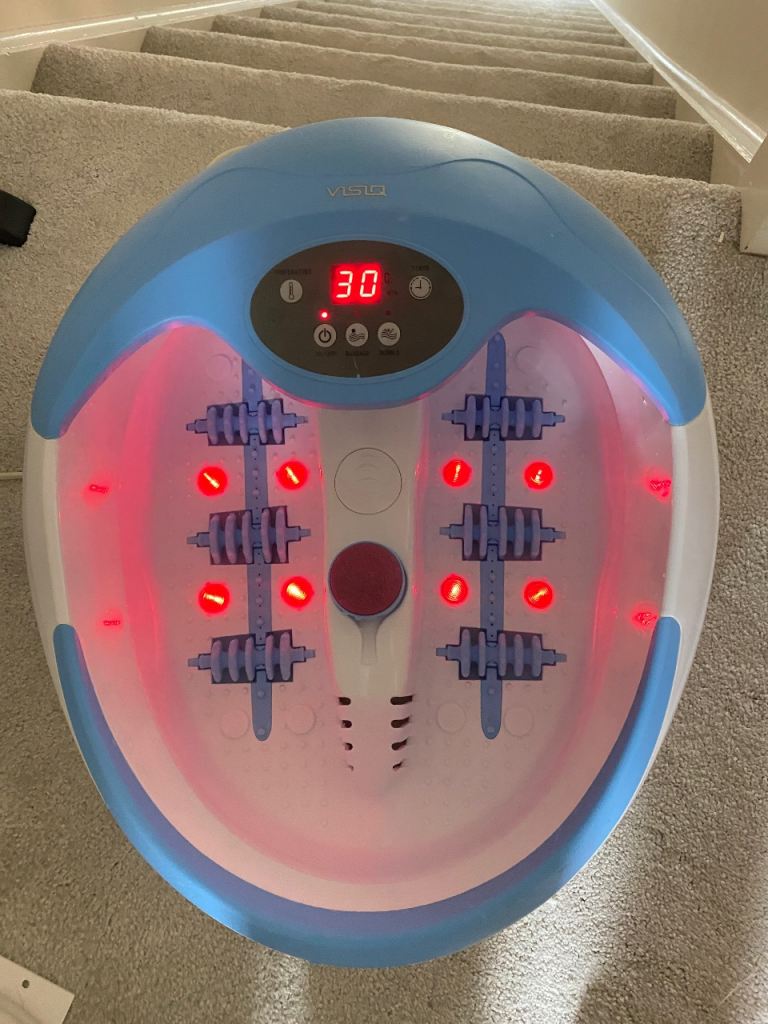 Visiq Deluxe Heat Up Foot Spa / foot spa and massager