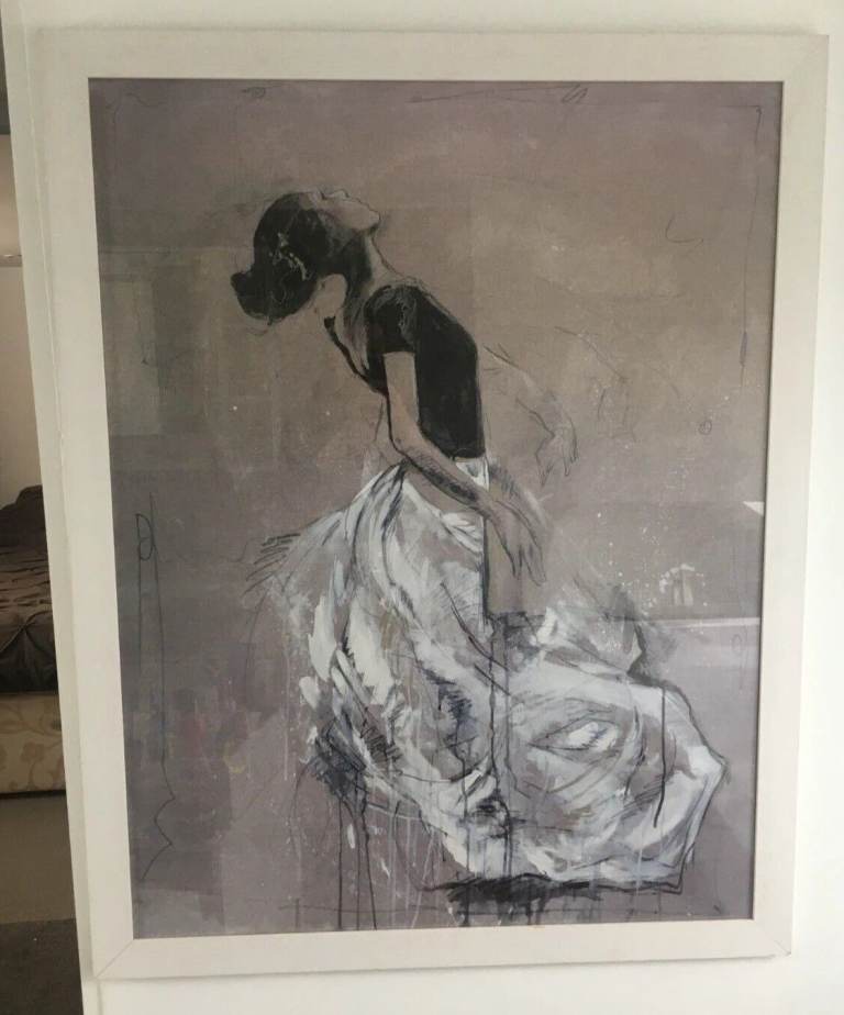 Stunning X-Large Picture of Dancer in Frame- 94cm by 119cm-"L@@K"