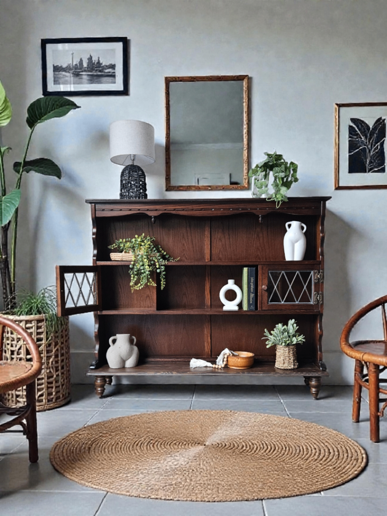 Gorgeous Vintage Display Cabinet / Low Bookcase