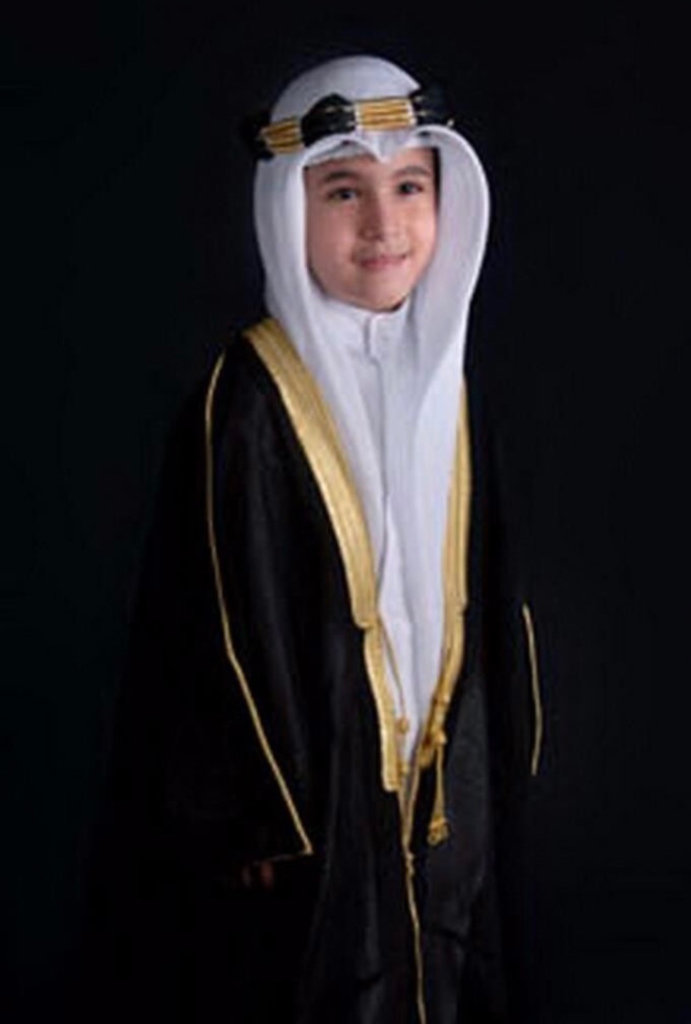 SAVE DEAL 5 Piece Kids Child Bisht Thobe Igal Kufi Shemagh Scarf Arab