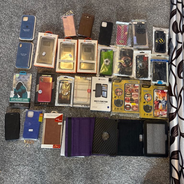 Large Bundle of New Mobile Phone Cases & Tablet Covers