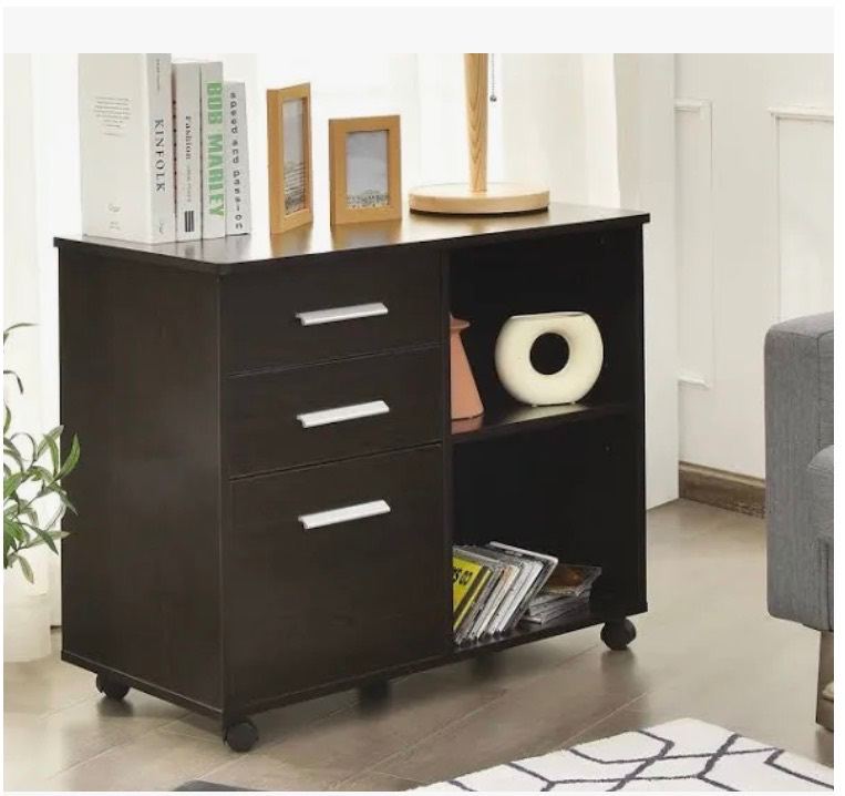 Costway 3-Drawer Mobile File Cabinet – £20 (Assembled, Brand New)