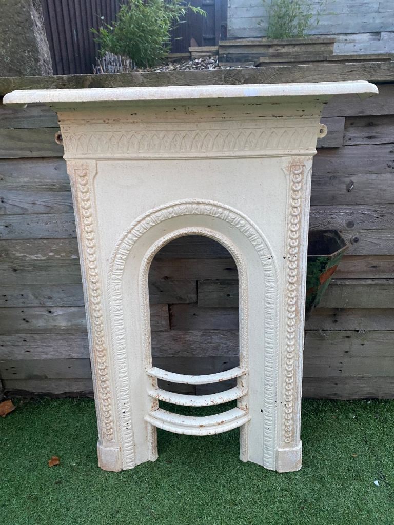 Victorian cast iron bedroom fireplace 