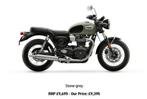 2026 New Un-Registered Triumph Bonneville T100 in Stone Grey Motorcycle 