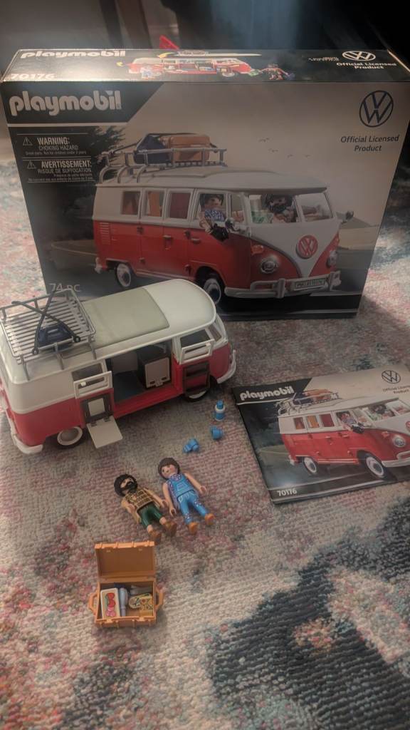 Playmobil VW T1 Camper Van Toy Set