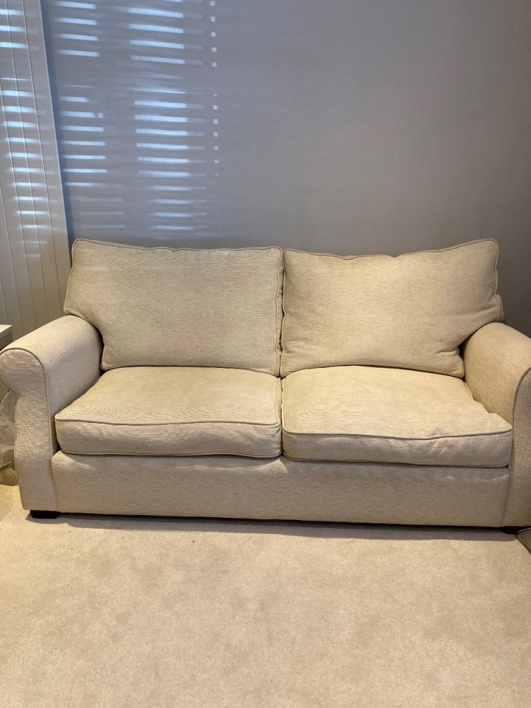 Two Collins & Hayes sofas and chair 