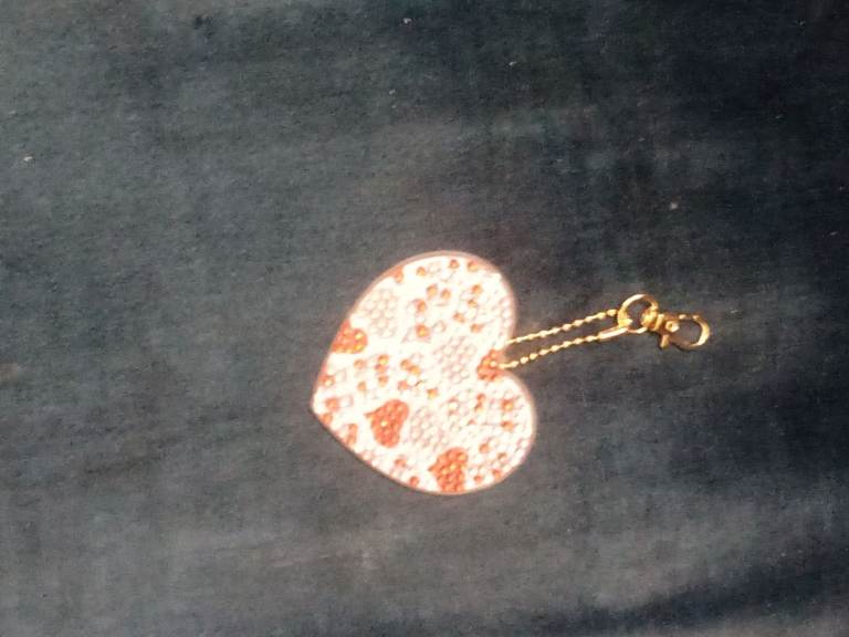 image for Bejewelled Heart Keyring