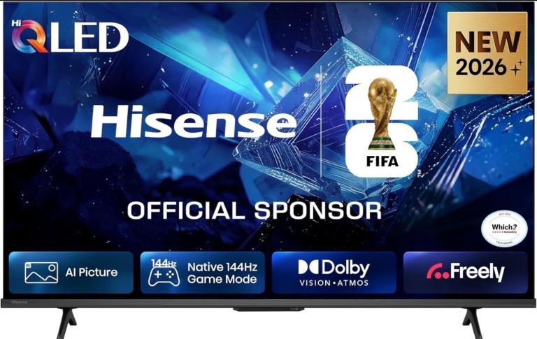Hisense 43" 43E78STUK PRO Hi-QLED 144Hz 4K Ultra HD AI Smart TV