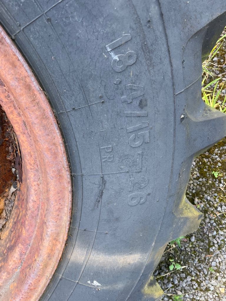JCB digger wheel and tyre