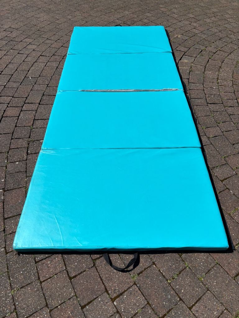 Large Blue Folding Exercise Mat – Fair Condition
