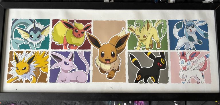 Pokemon eevee poster and frame