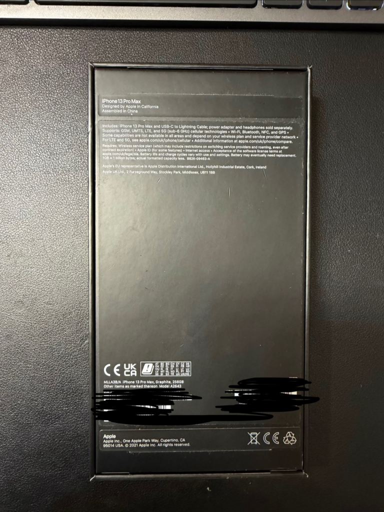 iPhone 13 Pro Max 256gb - Graphite 